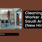 Cleaner Jobs in Saudi Arabia