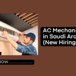 AC Mechanic Jobs in Saudi Arabia